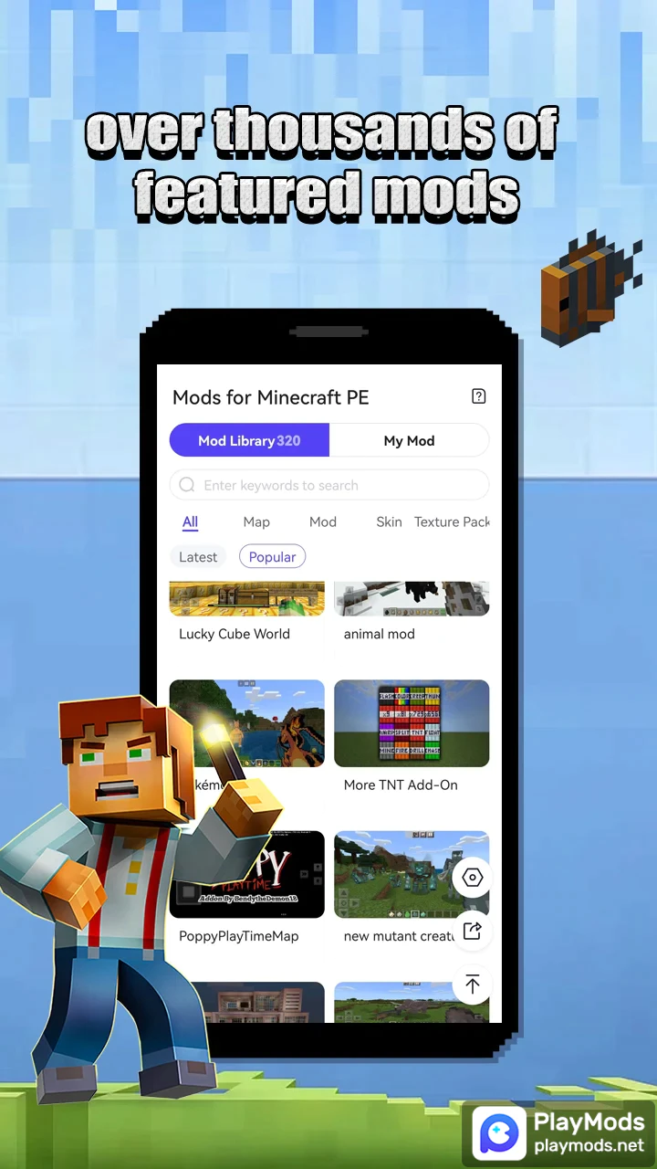 Скачать Mods for Minecraft PE APK для Android