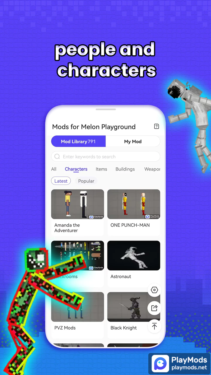 Скачать Mods for Melon Playground APK для Android