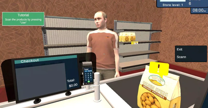 Supermarket Saler Simulator(Unlimited currencies) v0.1.7_playmods.net