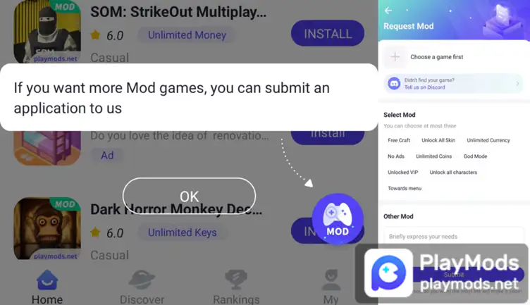 Get popular Android mod games | PlayMods.net