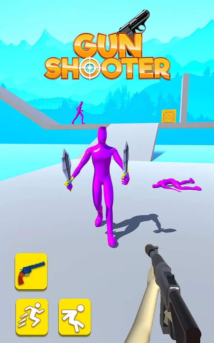 Скачать Gun Shooting Master - Run Game MOD APK v1.6 для Android