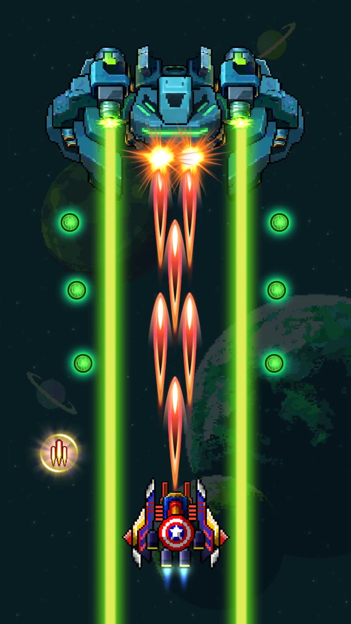 Скачать Galaxiga Retro - Space Shooter APK v1.6.2 для Android