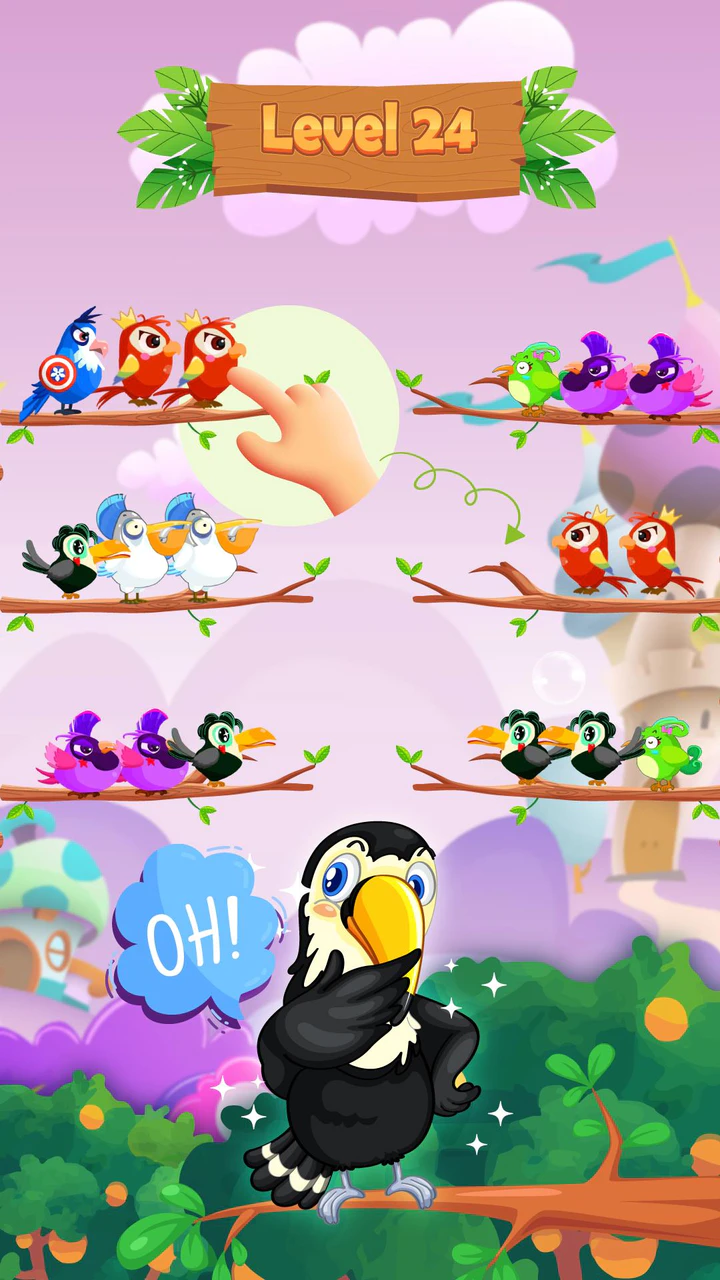 Скачать Bird Sort Puzzle: Color Sort MOD APK v1.1.1 для Android