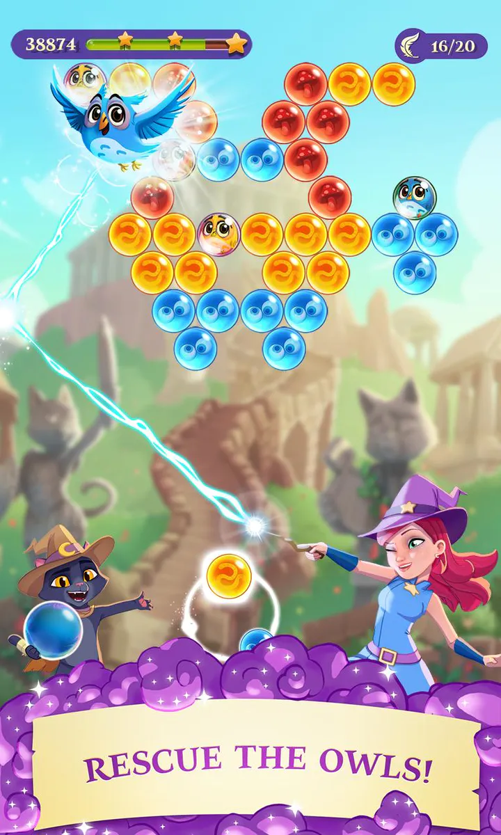 Скачать Bubble Witch 3 Saga MOD APK v7.39.18 для Android