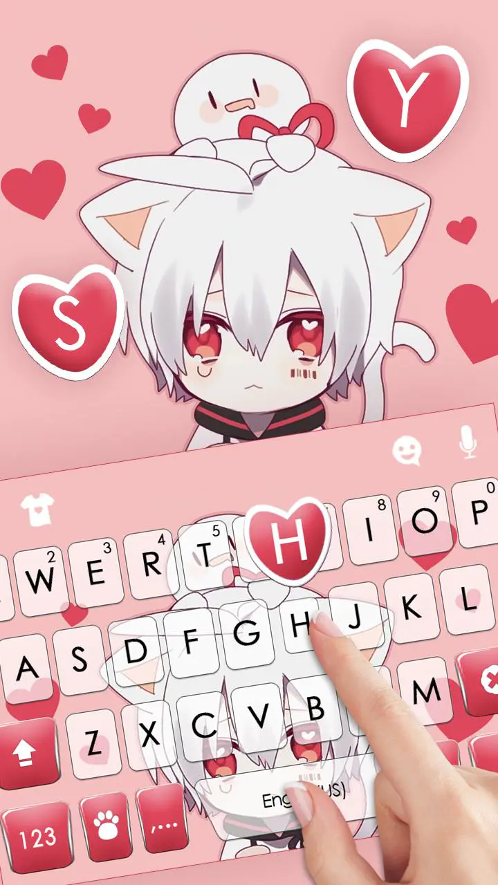 Скачать Фон клавиатуры Anime Cat Boy MOD APK v6.0.1125_8 для Android