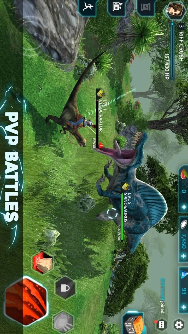 Скачать Dino Tamers Jurassic MMO MOD APK v2.06 (Высокий урон) для Android