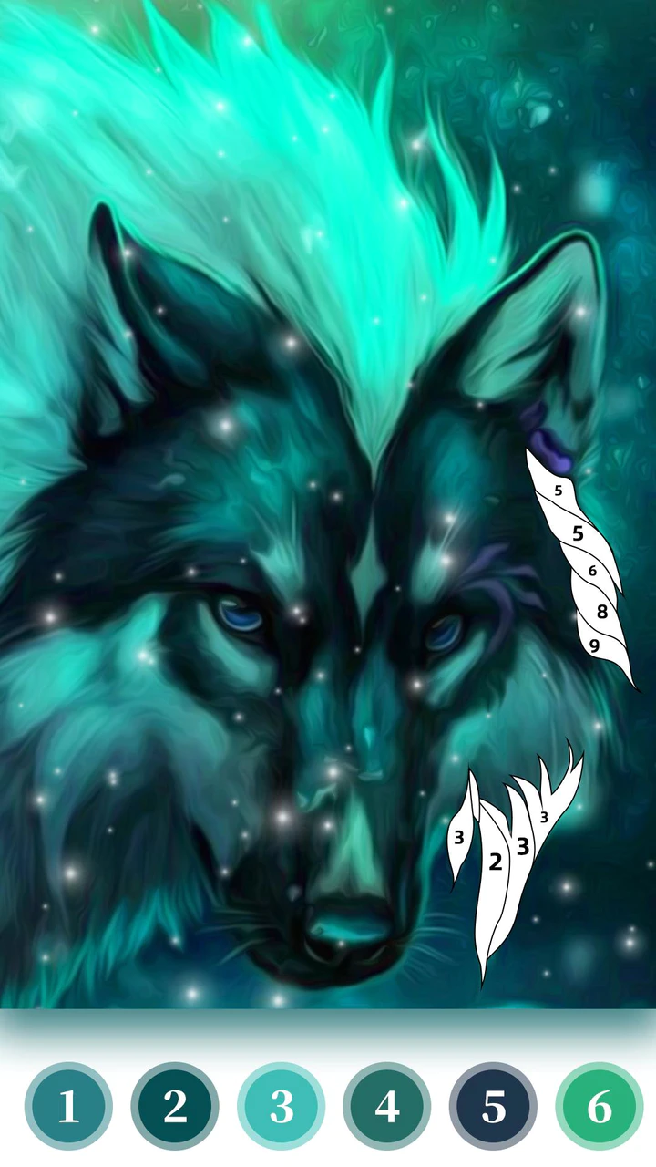 Скачать Wolf Coloring Book Color Game APK v1.8 для Android