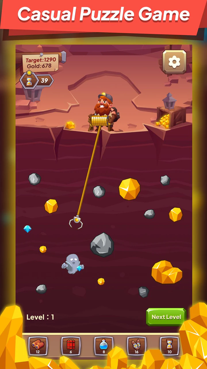 Скачать Gold Miner - Classic Gold APK v1.1.1.421 для Android