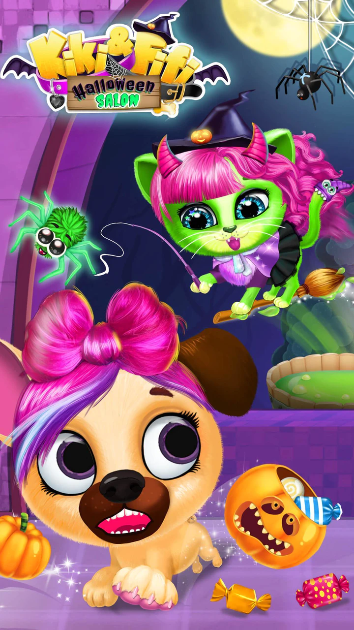 Скачать Kiki & Fifi Halloween Salon APK v5.0.11526 для Android