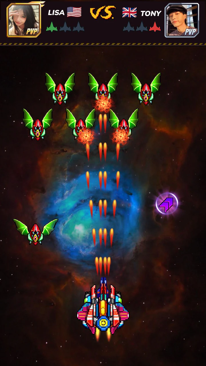 Скачать Galaxiga Retro - Space Shooter APK v1.6.2 для Android