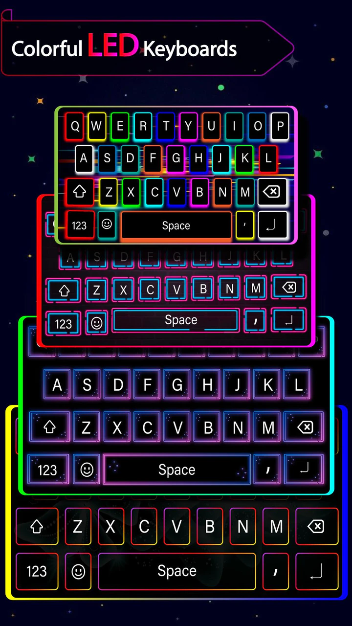 Скачать Neon Keyboard LED Keyboard RGB APK v1.0 для Android