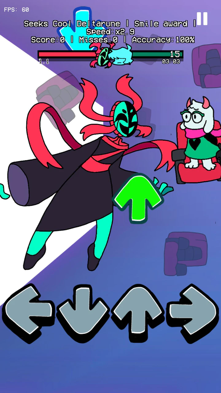 Скачать FNF Seek Cool Deltarune BF Mod APK v1.2 для Android