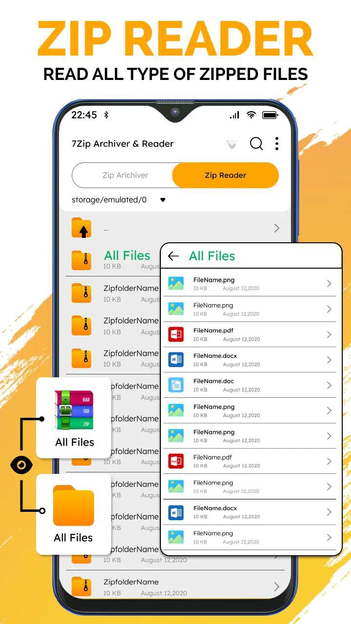 Скачать Zip RAR File Extractor MOD APK v1.0.10 для Android