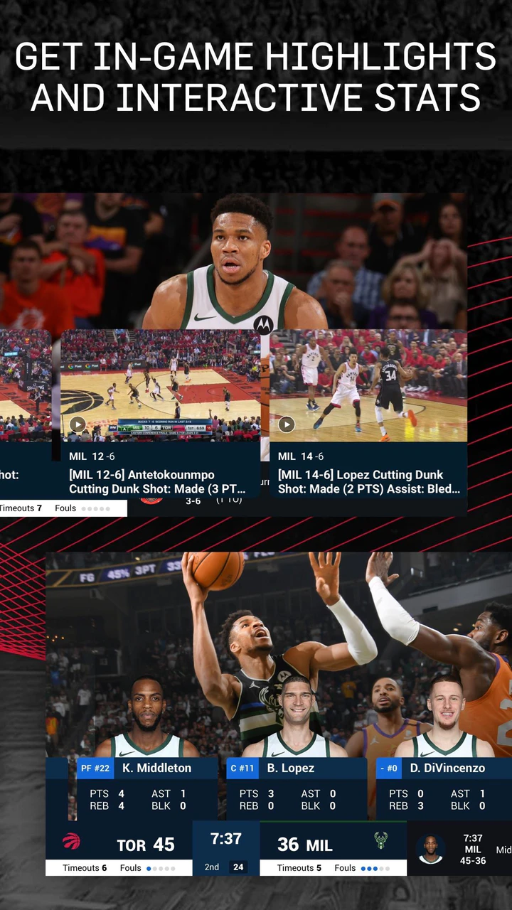 Скачать NBA: игры в прямом эфире MOD APK v12.0607 для Android