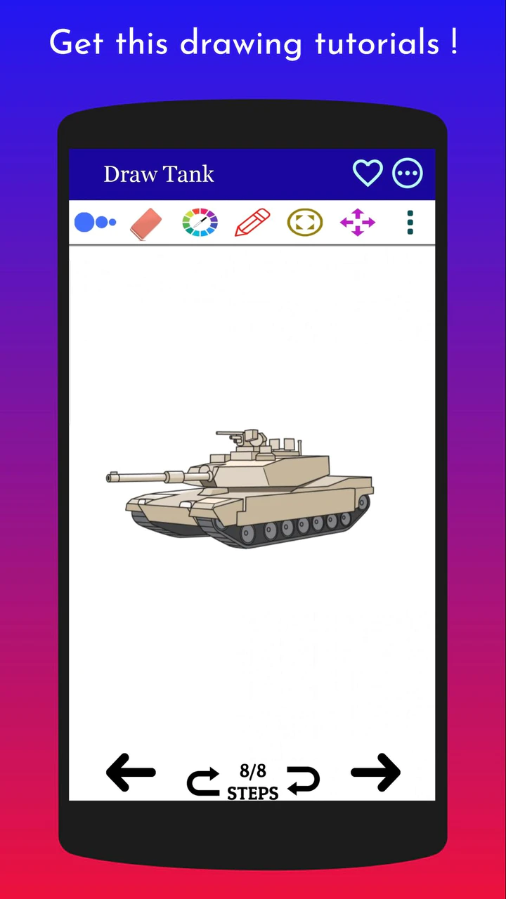 Скачать Как рисовать танк шаг за шагом APK v1.4 для Android