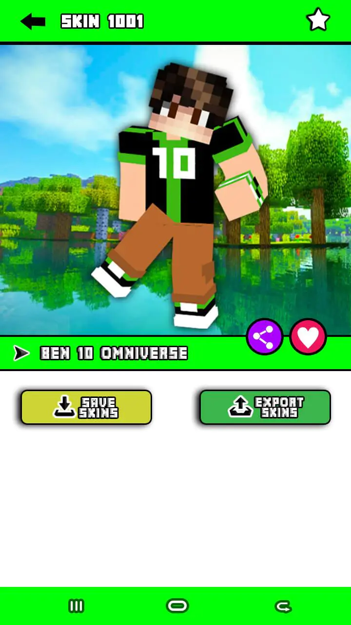 Скачать Mod Ben 10 Skins for MCPE MOD APK v3.0 для Android