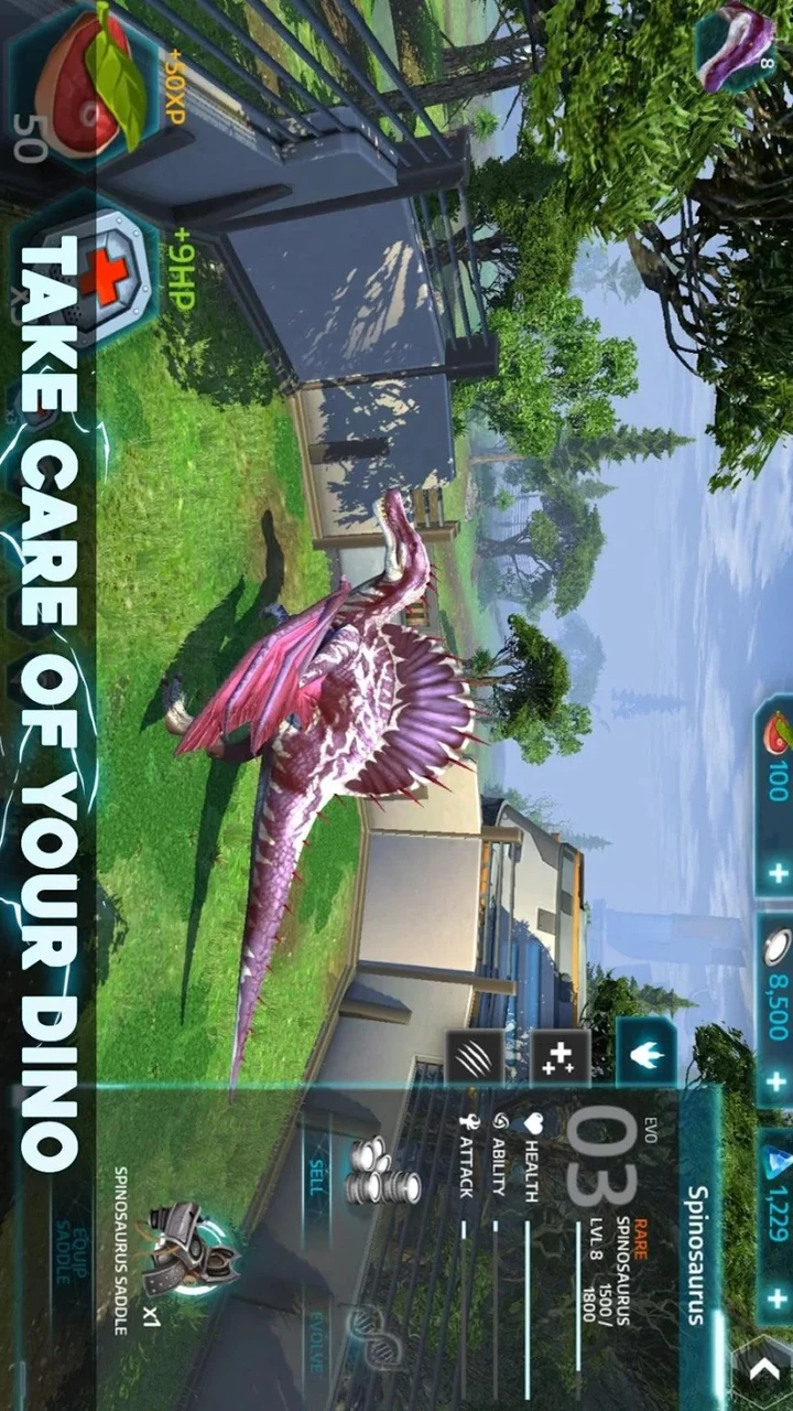 Скачать Dino Tamers Jurassic MMO MOD APK v2.06 (Высокий урон) для Android