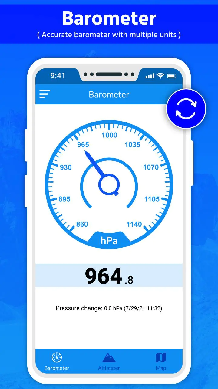 Скачать Точный барометр и высотомер MOD APK v4.0 для Android