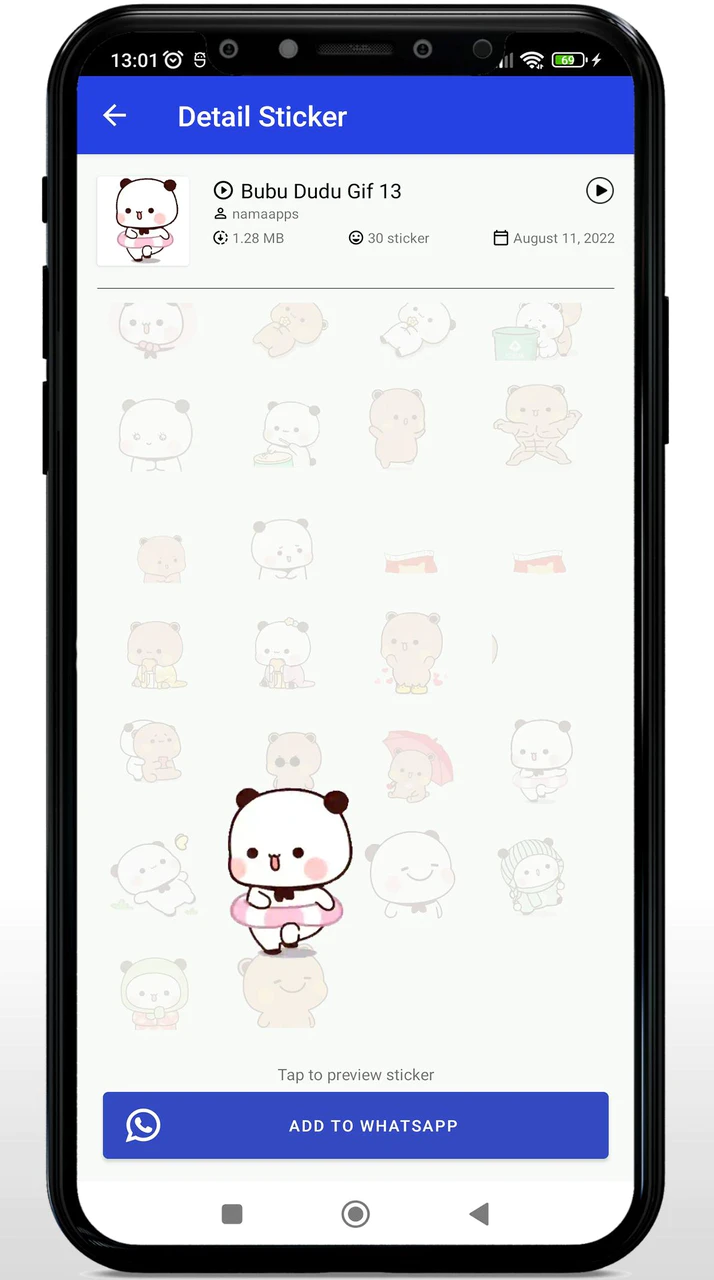 Download Bubu Dudu Panda WAStickerApps APK v1.0.4 For Android