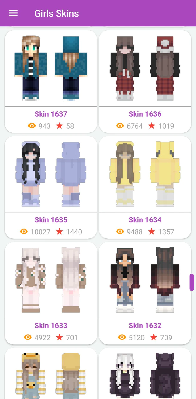 Download Girls Skins for Minecraft PE APK v3.6 For Android