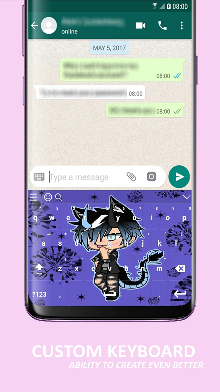 Скачать Anime Keyboard Theme Gacha Life MOD APK v3.1 для Android