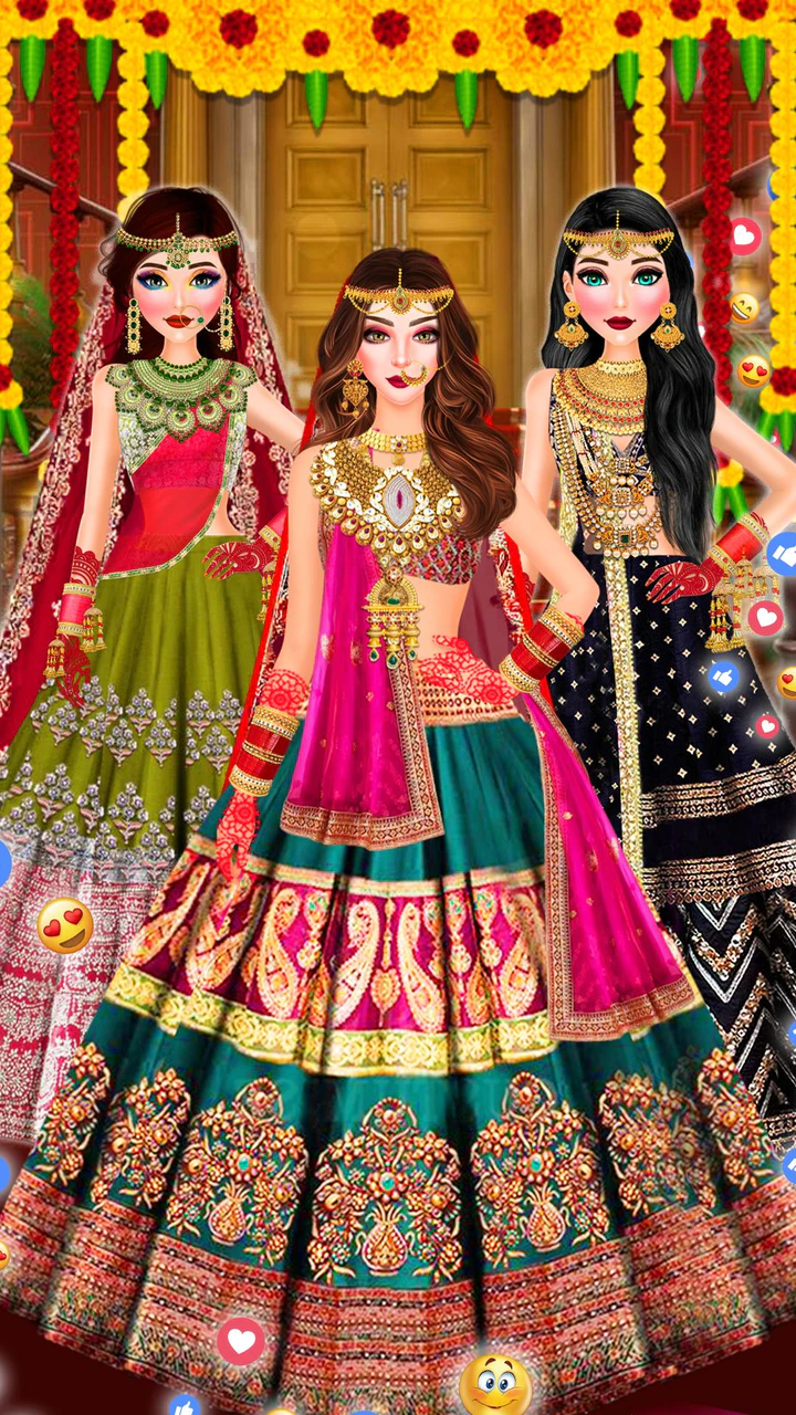 Indian Wedding Game | Mahendi | Haldi | Makeup | Dressup ❤️‍🔥#gaming  #viral - YouTube