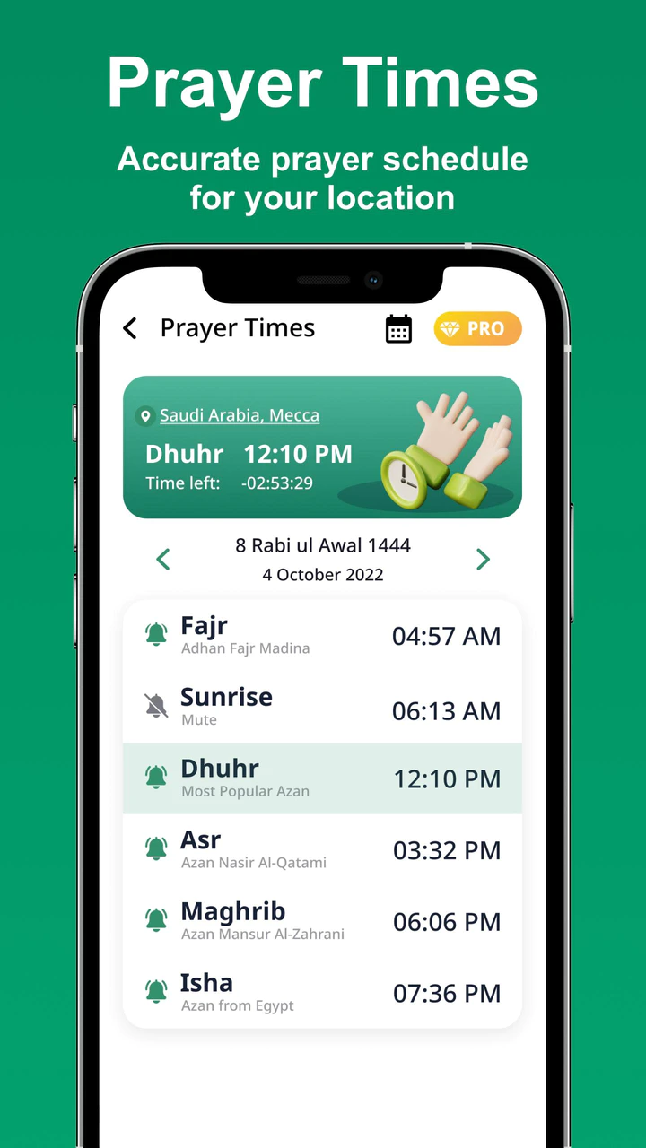 Скачать Время Намаза MOD APK v Азан для Android