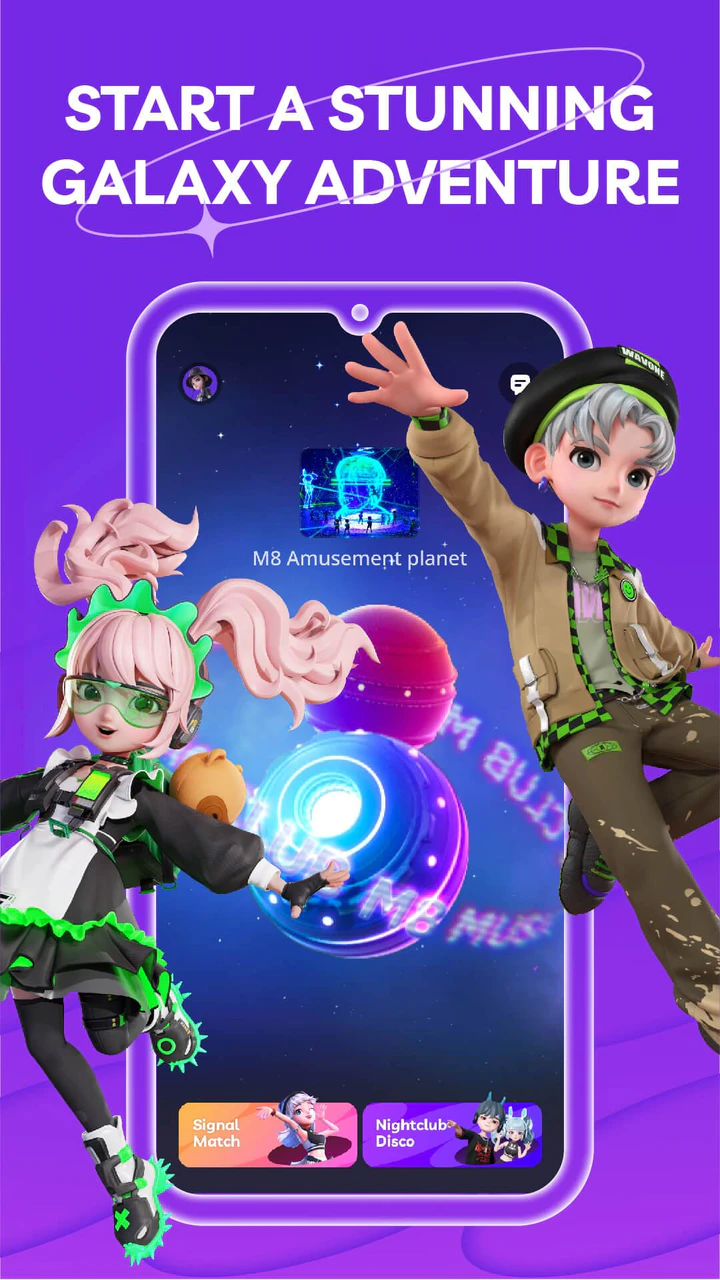 Скачать M8-3D Avatar APK vKencan& Ngobrol для Android