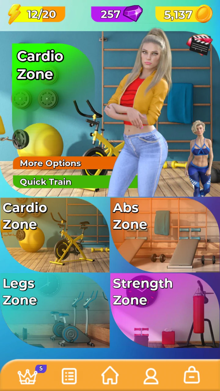 Скачать Passion Gym - Sexy Adventure MOD APK v1.0.4.2 для Android