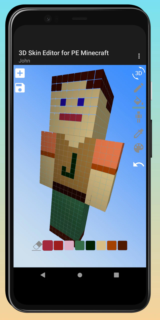 Скачать 3D Skin Editor for PE Minecraft MOD APK v2.2 для Android