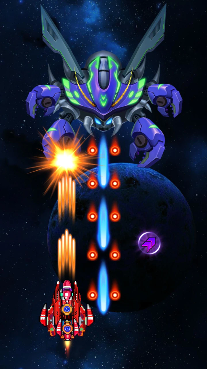 Скачать Galaxiga Retro - Space Shooter APK v1.6.2 для Android