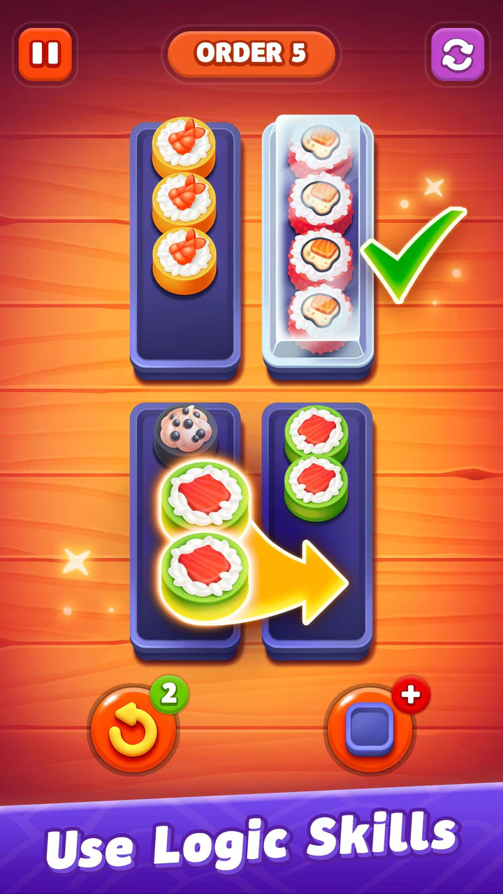 Скачать Sushi Sort: Color Sorting Game APK v1.2.1.0 для Android