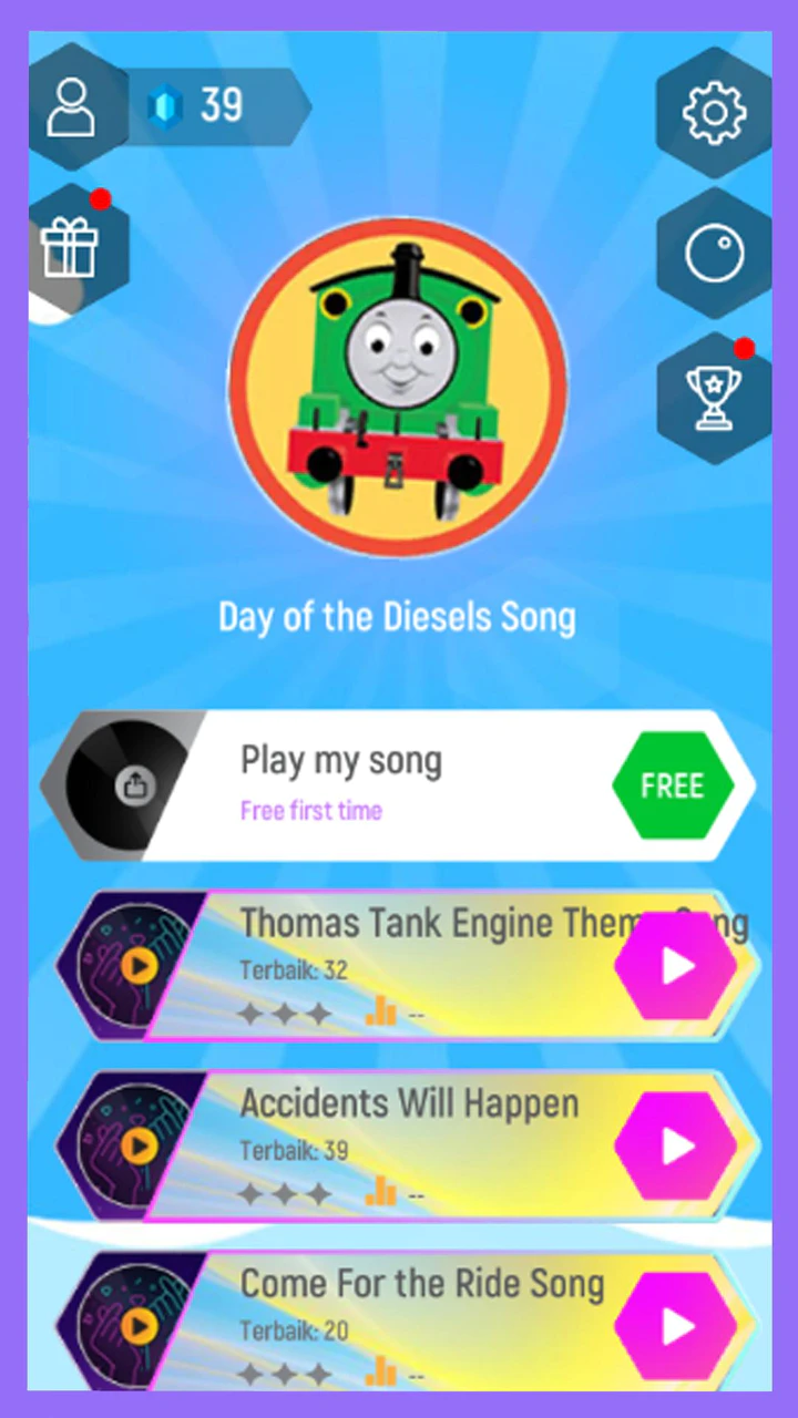 Скачать Tank Engine Thomas Magic Tiles Hop Games MOD APK v1.3 для Android