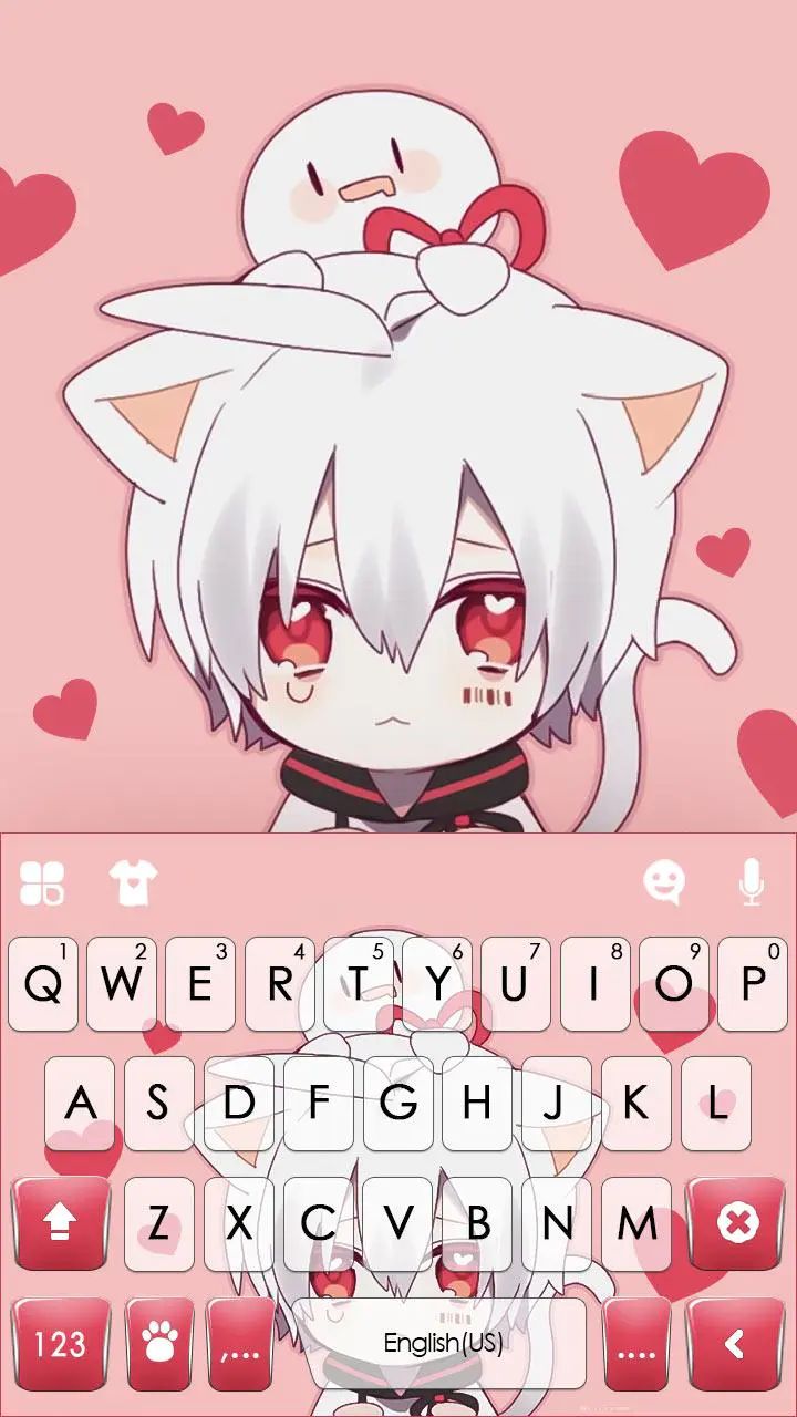 Скачать Фон клавиатуры Anime Cat Boy MOD APK v6.0.1125_8 для Android