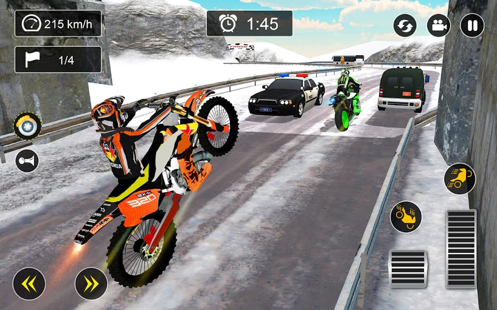 Snow mountain bike store racing mod apk