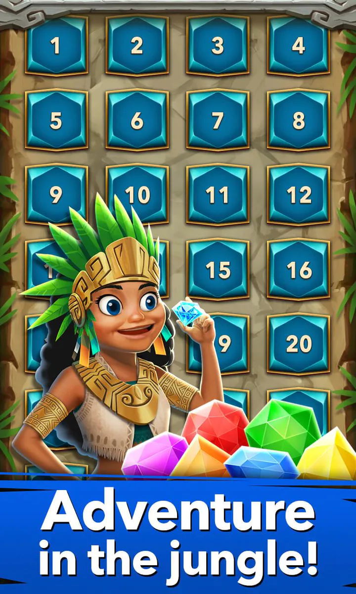 Download Jewels Jungle : 3-Match Game MOD APK v1.8.0 for Android